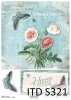 papier decoupage kwiaty, Maki*decoupage paper flowers, Poppies